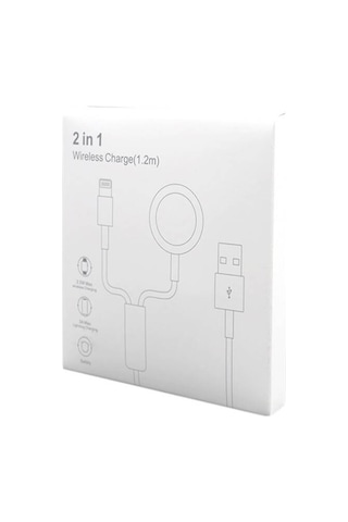 Watch Ve Lightning Şarj Kablosu - Usb-a Girişlidir