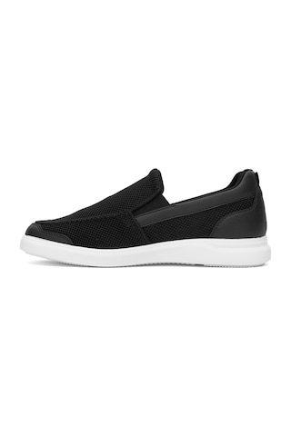 King Paolo F1182 Loafer Krakers Erkek Memory Foam Casual Ayakkabı Siyah Siyah