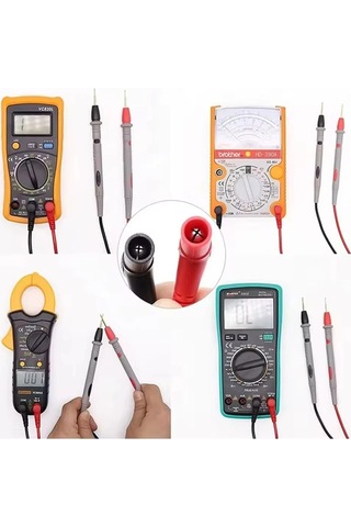 Funtree 1000v 20a 10a Dijital Multimetre Test Probu, Universal Klipsli Feeler Set