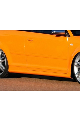 Audi A3 8p 2004-12 2 Kapı Uyumlu S3 Yan Marşpiyel Seti Sağ-sol - Boyasız - Fiberglass