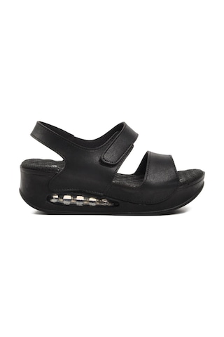 Aryan 100-894 Anatomic Kadın Dolgu Topuk Sandalet Beyaz