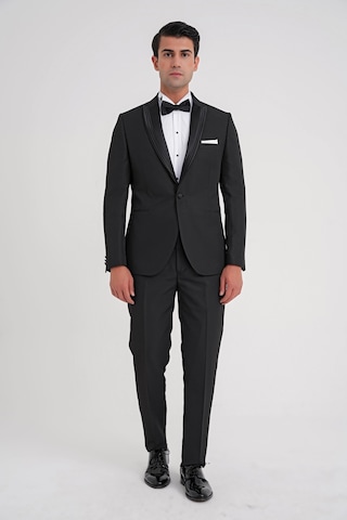 Efor Black 083 Takım Slim Siyah Siyah