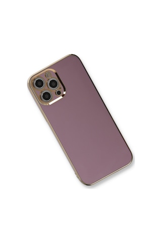 Apple Uyumlu - iPhone 12 Pro Max Kılıf Volet Silikon - Mor