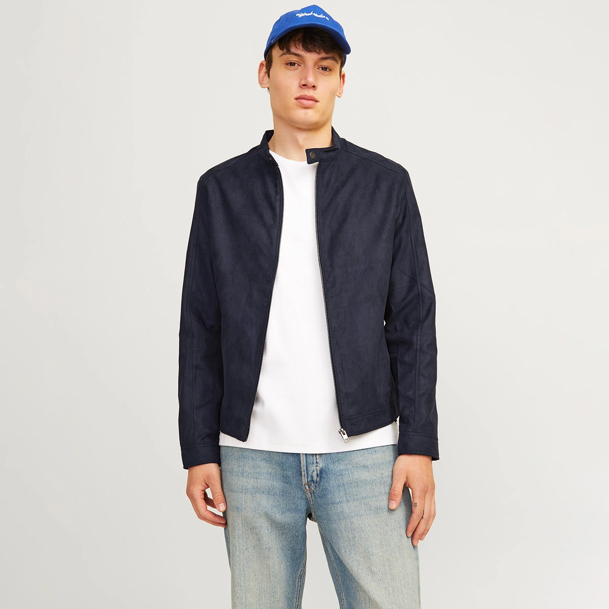 Jack&jones Dylan Clean Erkek Lacivert Bisiklet Yaka Ceket Siyah
