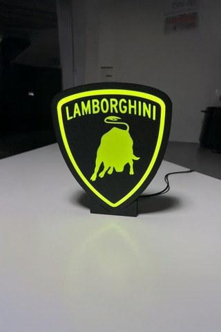 Lamborghini Dekoratif Aydınlatma Led Gece Lambası Çok Renkli