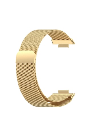 Huawei Watch Fit 2 Uyumlu Krd-01 Metal Mkst Kordon-gold