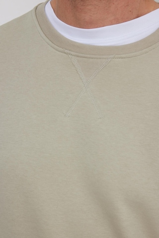 Tudors Unisex Relax Fit Rahat Kesim %100 Pamuk Basic Taş Bisiklet Yaka Sweatshirt-35144 Taş