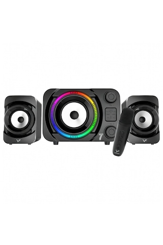 Bluetooth Mikrofonlu Hoparlör Rgb 2+1 Ses Sistemi Gaming Bilgisayar Hoparlör