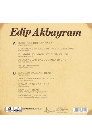 Edip Akbayram - Edip Akbayram Plak