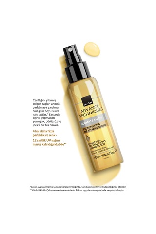 Advance Techniques Parlaklık Veren Saç Bakım Spreyi 100 Ml. Üçlü Paket