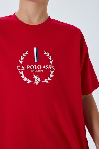 U.s. Polo Assn. Erkek Çocuk Kırmızı Bermuda Takım Us2408-c-v1 Kırmızı