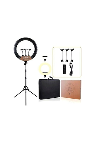 Nettech Zb-F488 Aliminyum Youtube-Tiktok-Makyaj 20 Inç Ring Light