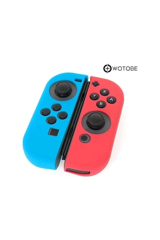 Nintendo Switch Silikon Koruyucu Kılıf Kırmızı-mavi