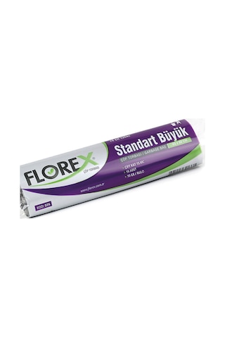 Florex Standart Büyük Boy Çöp Torbası 65x80 Cm 10'lu Rulo Siyah 50 Rulo (500 Adet 1 Koli)