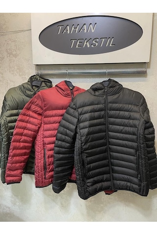 Calzare Erkek Şişme Mont - Bordo