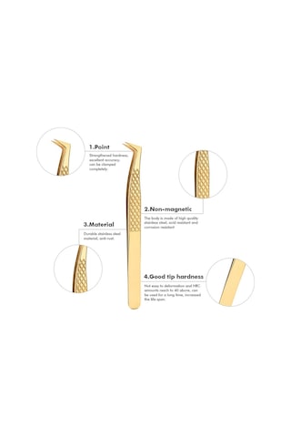 Ellea Gold L Model İpek Kirpik Cımbızı