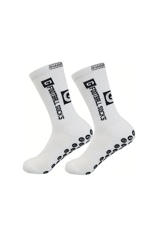 Ghassy Co. Erkek Kaydırmaz Tabanlı Futbol Koşu Fitness Pamuklu Spor Çorabı