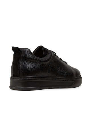 Deery Erkek Siyah Hakiki Deri Sneaker Ayakkabı - 02010msyhp01 Siyah