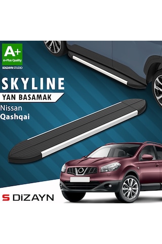 S-dizayn Nissan Qashqai Skyline Aluminyum Yan Basamak 173 Cm 2007-2014 A+ Kalite