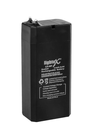 Lightex Lt-407 4 Volt 0.8 Amper Akü