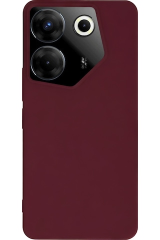Gldısptm Newface Tecno Camon 20 Pro 5g Kılıf First Silikon - Bordo
