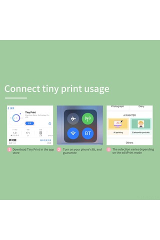 Ruicoo 58mm Cüzdan Boyutu Bluetooth Termal Yazıcı, Aı Çizim Fonksiyonu, Gömülü Pil, Fotoğraf-not-defter Yazdırma, Pembe 57x25mm Kağıt İle Gümüş