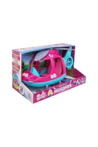 Farbu Oyuncak 46 CM Büyük Sally'nin Helikopteri Pembe-Turkuaz
