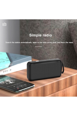 Konesam Küçük Taşınabilir Siyah Bluetooth Hoparlör - 2021 Yeni Model, Grafiti Desenli, Karta Destekli, Logo Özelleştirilebilir, İçin Uygun