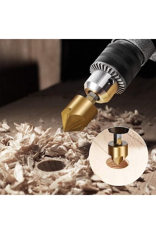 Matkap Ucu Takımı Havşa Pah Hex Hss 1/4 6-19mm Uç Uçları Ahşap