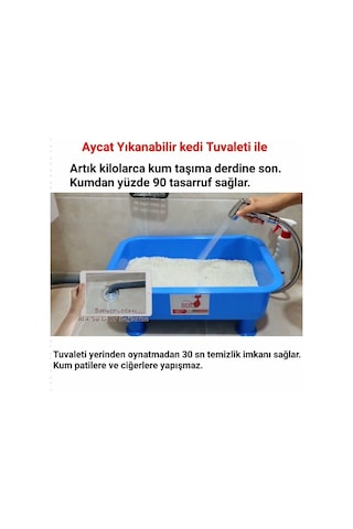 Aycat Mini Paket Açık Kedi Tuvaleti 11.5 x 45 x 33 CM