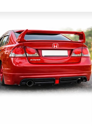 Honda Civic Fd6 2006-2012 Model Uyumlu Kırmızı Bağaj Logo Arka Amblem Oem Kalite 0