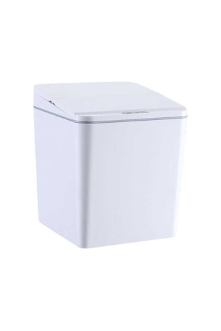 Pazly Suntek Sensör Ofis Mutfak Kovası Için Çöp Beyaz Banyo Araba Akıllı 6l Oj Beyaz