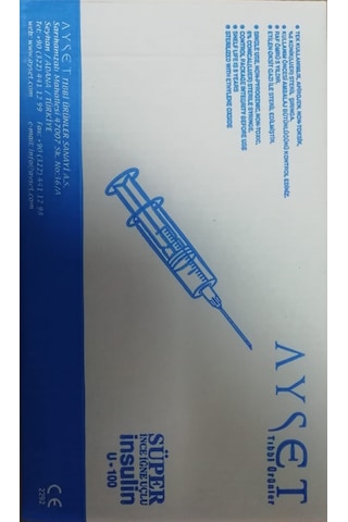 Ayset İnsilün Enjektörü 0.5 ML (0.30 x 8Mm 30G x 5/16) 50 Adet