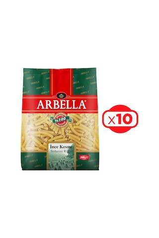 Arbella İnce Kesme Makarna 500 Gr X 10 Adet