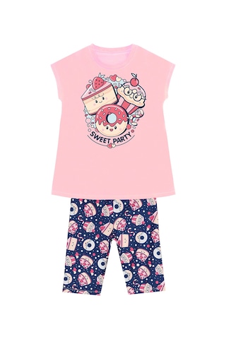 Denokids Mshb&g Sweet Party Kız Çocuk Tunik Tayt Takım Çok Renkli