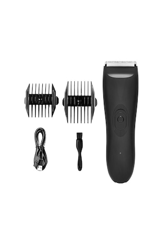 Vkemall Erkek Saç Ve Sakal Trimmerı, Ipx7 Su Geçirmez, 2 Kılavuz Tarak Ve Temizleme Fırçası İle Siyah