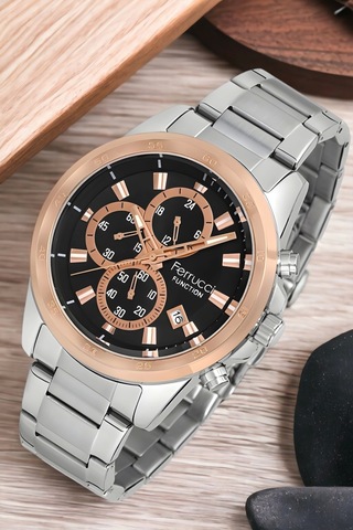 Ferrucci Function Erkek Kol Saati Gümüş-rose Renk Fc.14192tm.01+bileklik Zmfer133