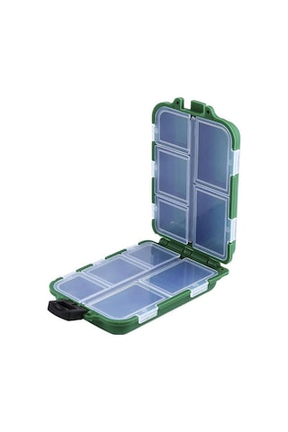 Yeşil Hap Kutusu İlaç Organizatör Dağıtıcı Kutusu Kasa Seyahat Tablet Konteyner Tutucu