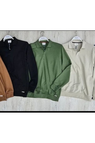 Jakarlı Acık Pat Polo Yaka Triko 001 Jakarlı Acık Pat Polo Yaka Triko 001
