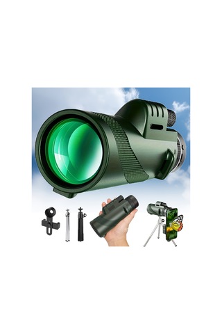 Yüksek Güçlü Hd Cep Monoküler Teleskop, Vahşi Yaşam Gözlemi İçin Taşınabilir El Monoküler, Kuş Gözlemi Ve Bilim Oyuncakları 10 42 Black Telescopes All Default To English Col