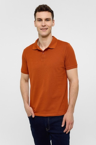 SÜVARİ Kiremit Slim Düz Polo Yaka Tişört-38585 KIREMIT