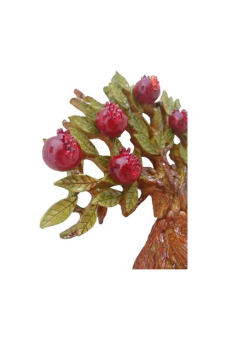 Dekoratif Nar Ağacı Duvar Süsü El Yapımı Nar Figürlü Obje Bereket Ve Bolluk Simgesi Ev Ve Ofis Duvar Süsü