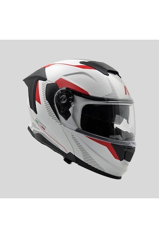 Arwic AR950 Torino Çene Açılır Ece-R 22.06 Motosiklet Kaskı Beyaz