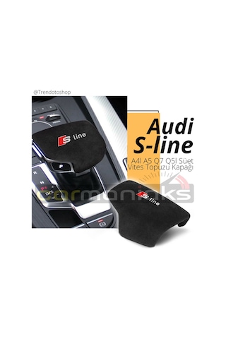 Alcantara Audi S-Line A4I A5 Q7 Q5 Süet Kaplama Vites Topuzu