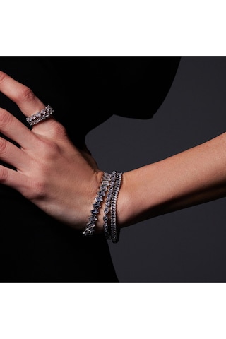 Merano Design 4mm Beyaz Baget Bileklik Çok Renkli