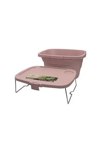 Magic Silikonlu Katlanabilir Kamp,piknik Sepeti- 21 Lt Pembe