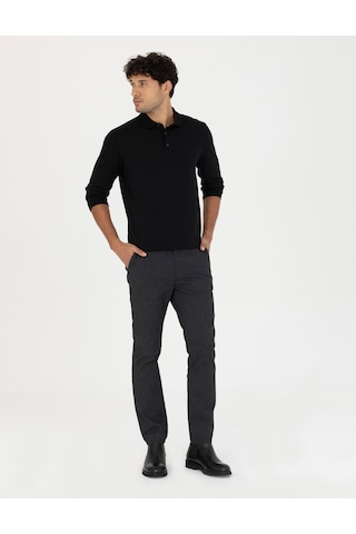 Pierre Cardin Erkek Siyah Kanvas / Chino Pantolon 50278440-vr046 Siyah