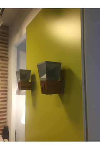 Teak Ağacı Gövde 6W Ledli Bahçe Aydınlatma Aplik Kahverengi