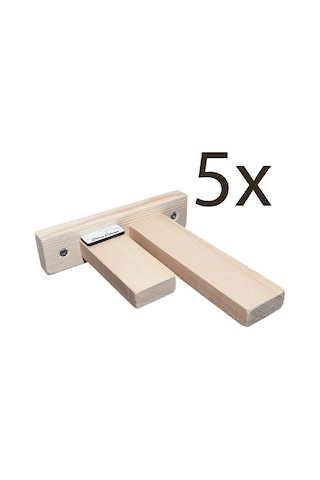 Doğal ahşap çift basamaklı kedi merdiveni kedi köprüsü duvar 5li