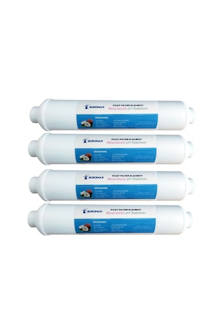 Euromax Reverse Osmosis Tezgahaltı Su Arıtma Cihazı Tatlandırıcı Son Karbon Filtre 25'li Paket